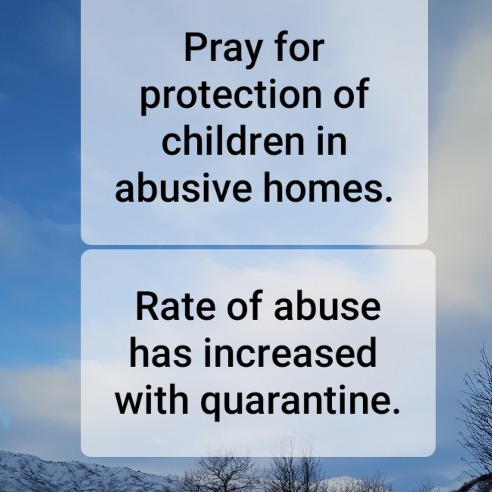 Pray for protection of children in abusive homes
